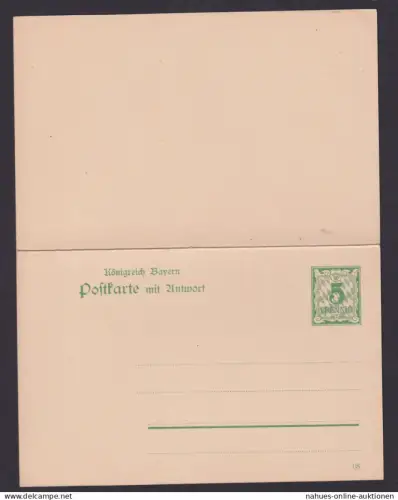 Altdeutschland Bayern Frage & Antwort Ganzsache Wappen