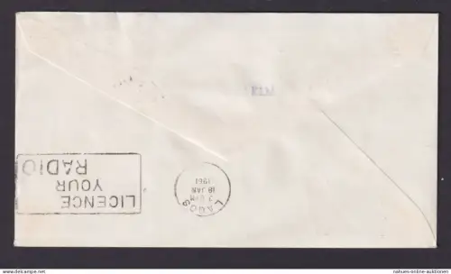 Flugpost Brief Air Mail KLM Niederlande Amsterdam Lagos Erstflug 16.1.1961