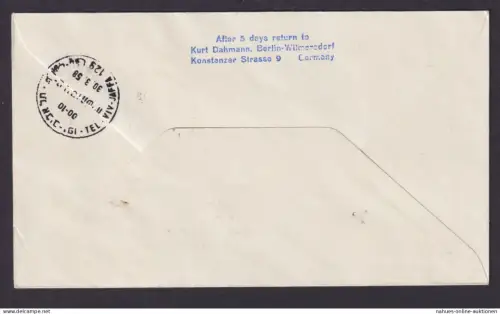 Flugpost Brief Air Mail Bund MEF Helfer Wohlfahrt Destination München Tel Aviv