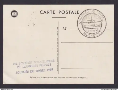 Flugpost Brief Air Mail Frankreich 1231 Künstler Maximumkarte Philatelie Tag der