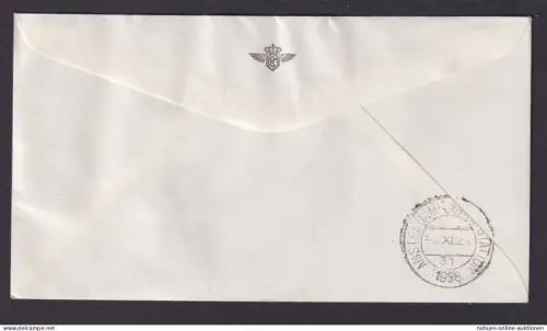 Flugpost Brief Air Mail Niederlande Neu Guinea Biak Amsterdam Polar Route