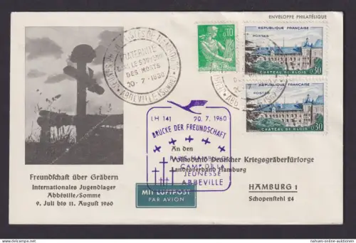Flugpost Brief Air Mail Lufthansa LH 141 Brücke der Freundschaft + Philatelie