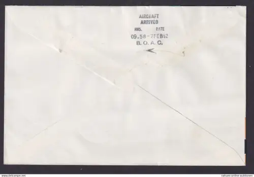 Flugpost Brief Air Mail B.O.A.C. Rhodesien & Nyassaland Simbabwe Afrika nach