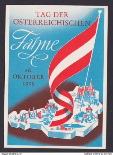 Flugpost Brief Air Mail Ballonpostflug Österreich auf guter Anlasskarte Tag der