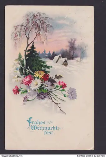 Ansichtskarte Künstlerkarte Weihnachtsgruß ab Breitendorf Sachsen