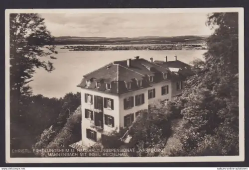 Ansichtskarte Mannenbach Schweiz Insel Reichenau Chrisliches Erholungsheim