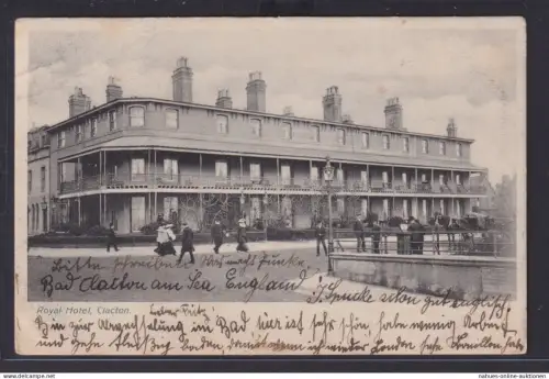 Ansichtskarte Clacton Großbritannien England Royal Hotel nach Luzern Schweiz