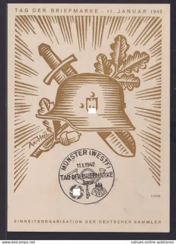 Militaria Propaganda Deutsches Reich Brief Philatelie Sonderkarte Tag der