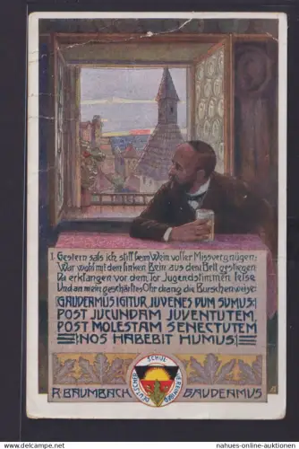 Ansichtskarte Österreich Deutsche Böhmen Künstler Vignette ab Wien n. Steingaden