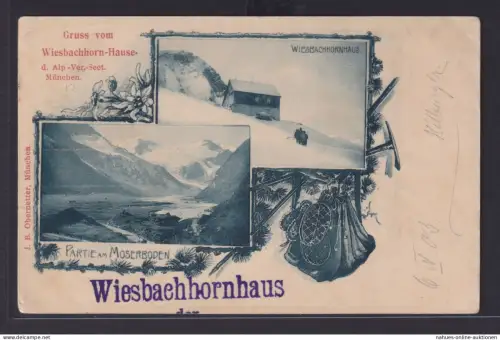 Ansichtskarte Kaprun Österreich Wiesbachhornhaus Alpenvereinshütte Heinrich