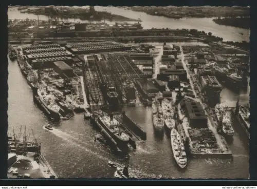 Schiffspost Bund Ansichtskarte Turbinentankschiff Esso Deutschland Stapellauf