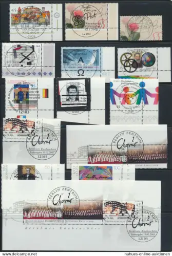 Bund Bogenrand Eckrand Jahrgang 2003 zentraler Ersttags - Vollstempel