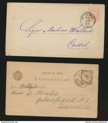 Ungarn Lot von 3 Ganzsachen Hungary Lot of 3 postal stationery