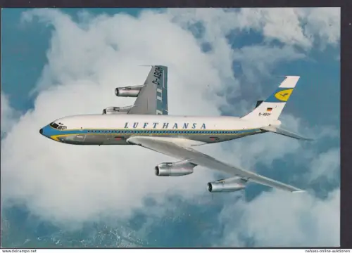 Flugpost Ansichtskarte Lufthansa Boing 720 B Flugzeug