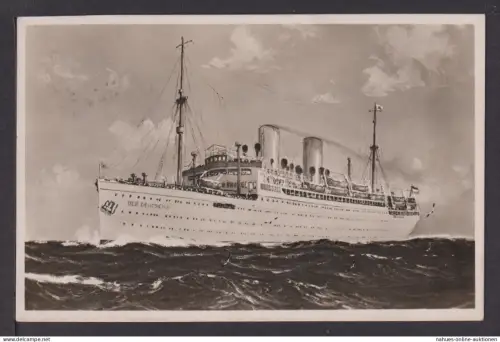 Schiffspost Ansichtskarte Schiffe Dampfer Der Deutsche Bremen Hannover
