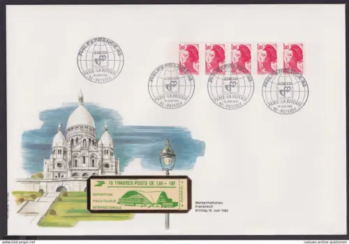 Frankreich Markenheftchen Brief Zusammendruck Heftchenblatt Philatelie Messe