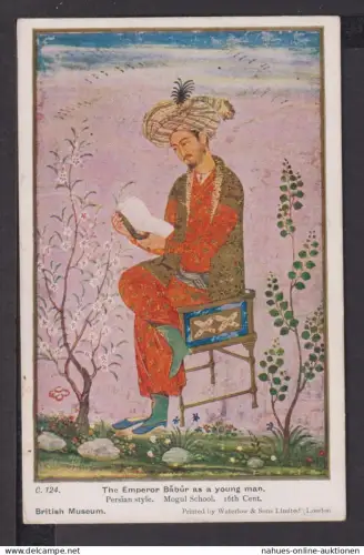 Ansichtskarte Imperator Babur als junger Mann Budapest Ungarn Ridley Park USA