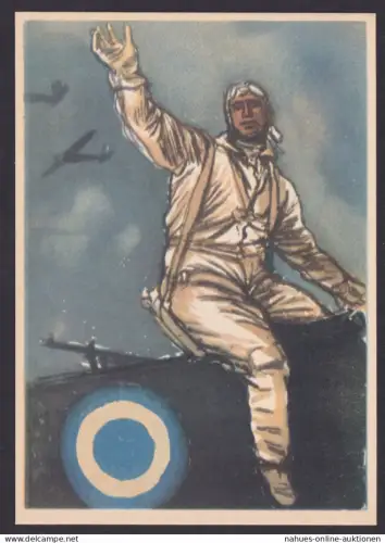 Griechenland Künstler Ganzsache King Georg Flugpost Flugzeuge