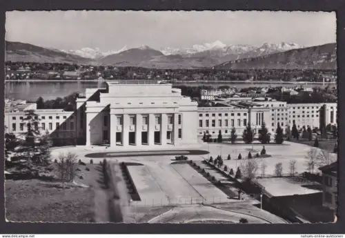 Ansichtskarte Geneve Genf Schweiz Le Palais des Nation n. Menziken