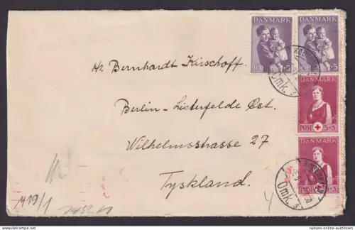 Dänemark Kopenhagen Zensur Brief geöffnet Wehrmacht Berlin Lichterfelde