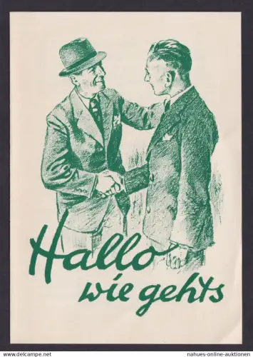 Reklame Ansichtskarte Hamburg Deutscher Rind Versicherungsverein Karte Begrüßung