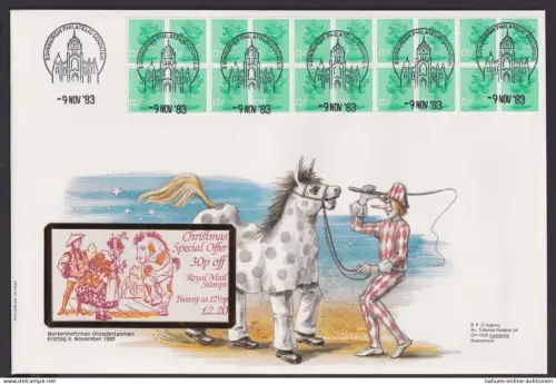 Grossbritannien Markenheftchen Brtief Zusammendruck Heftchenblatt