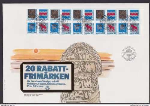 Schweden Markenheftchen Brtief Zusammendruck Heftchenblatt Philatelie