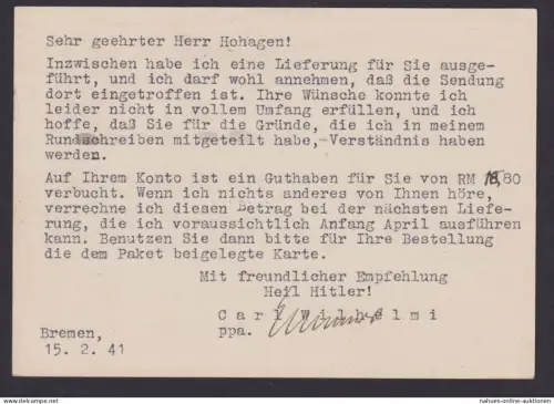 Deutsches Reich Ganzsache Motiv Kämpfen Arbeiten Opfern an SA Oberstabsführer