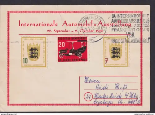 Frankfurt Main Karte Anlass Intern. Automobil Ausstellung Harksheide Schleswig