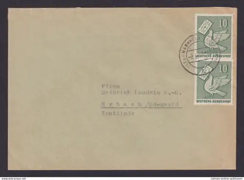 Bundesrepublik Brief attr Frankatur MEF 247 Philatelie Tag d Briefmarke Mannheim