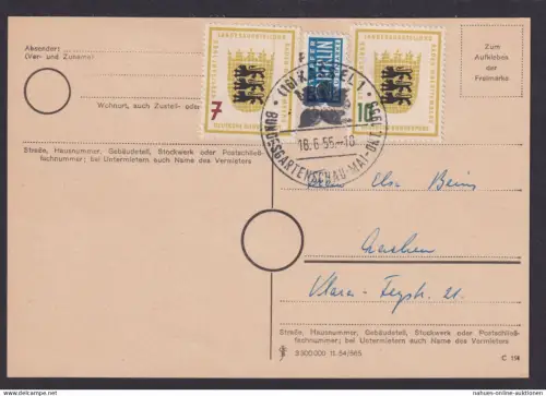 Bundesrepublik Kassel Postkarte Dt. Bundespost Bundesgartenschau 1955
