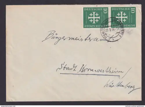 Bundesrepublik Brief attr Frankatur MEF 217 Westropa Philatelie Cannstedt