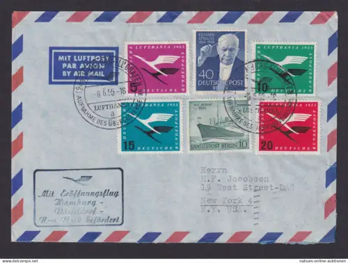 Bundesrepublik Flugpost Lufthansa attrak. Frankatur Berlin + Verkehrsausstellung