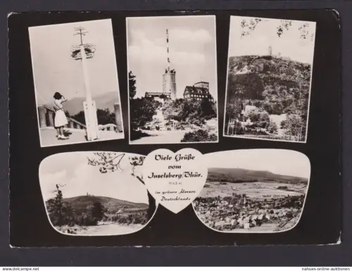 Ansichtskarte Inselberg Thüringen ab Brotterode n. Neuenhagen Berlin Reklame