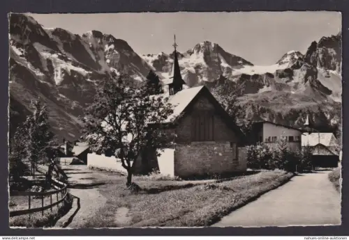 Ansichtskarte Mürren Schweiz Breithorn Gebirge Kapelle