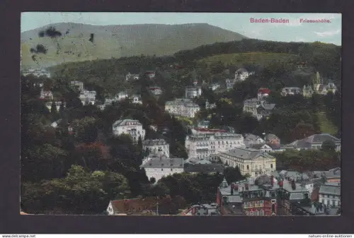 Ansichtskarte Baden Baden Baden Württemberg Friesenhöhe n. Miesbach