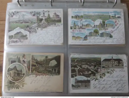 Nachlass Ansichtskarten gute Sammlung Topographie ca 339 Stck dabei schöne Litho +