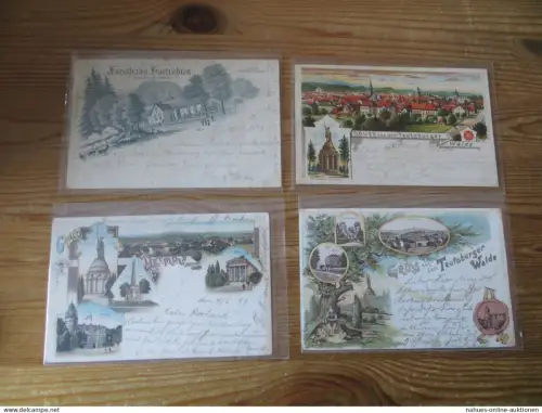 Ansichtskarten Detmold Nachlass Sammlung von 42 guten AK incl. Vorläufer + viele