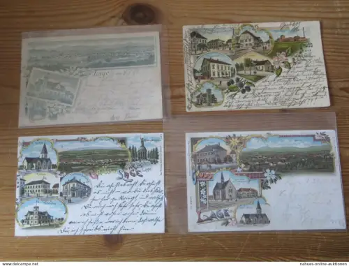 Ansichtskarten Lage Lippe NRW Nachlass gute Sammlung von 28 alten AK incl Vor -