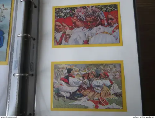 Trachten Nachlass Ansichtskarten Luxus Sammlung gesamt ca. 102 alte Farbkarten