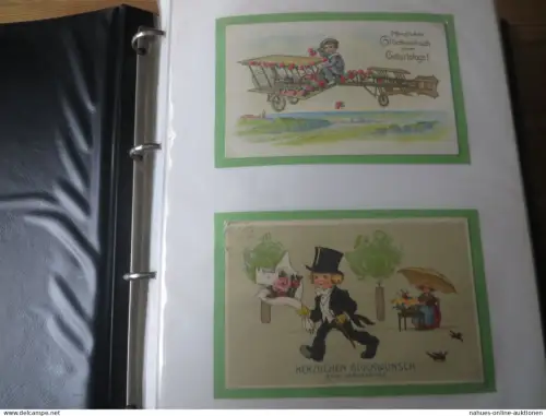 Nachlass Ansichtskarten starke Sammlung von ca. 179 alten AK Geburtstag