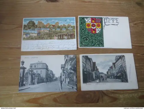 Ansichtskarten Detmold Nachlass Sammlung von 45 nur guten alten AK viele Lithos