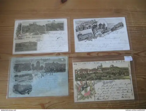 Ansichtskarten Nideggen Eifel NRW Nachlass Sammlung 45 AK incl. Lithos ab 1895