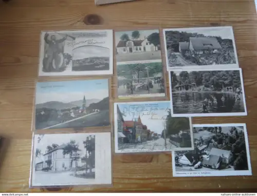 Ansichtskarten Oerlinghausen Lippe NRW Nachlass gute Sammlung von 39 alten AK