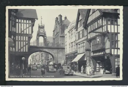 Ansichtskarte Chester Großbritannien Eastgate Rendsburg Schleswig-Holstein