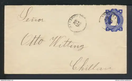 Chile Übersee Ganzsache Chillan