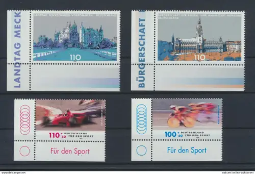 Bund Luxus Spezial Sammlung Bogenecken Eckrand Jahrgang 1999 KatWert 112,80 +++