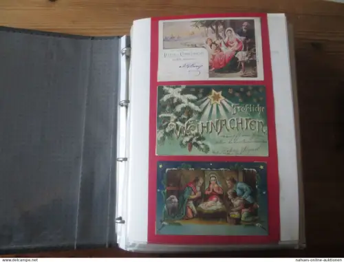 Weihnachten gute Ansichtskarten Spezial Sammlung 212 Stck z Zeit des Jugendstils
