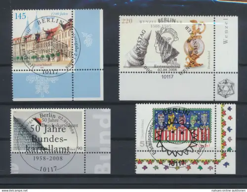 Bund Luxus Spezial Sammlung Bogenecken Eckrand Jahrgang 2008 KatWert 107,60++