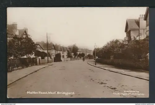 Ansichtskarte West Bridgford Großbritannien Melton Road Plauen Sachsen